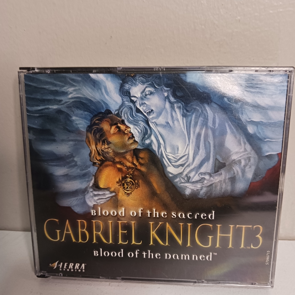 Gabriel Knight 3, blood of the sacred/blood of the d a m--, three-disc set, matu